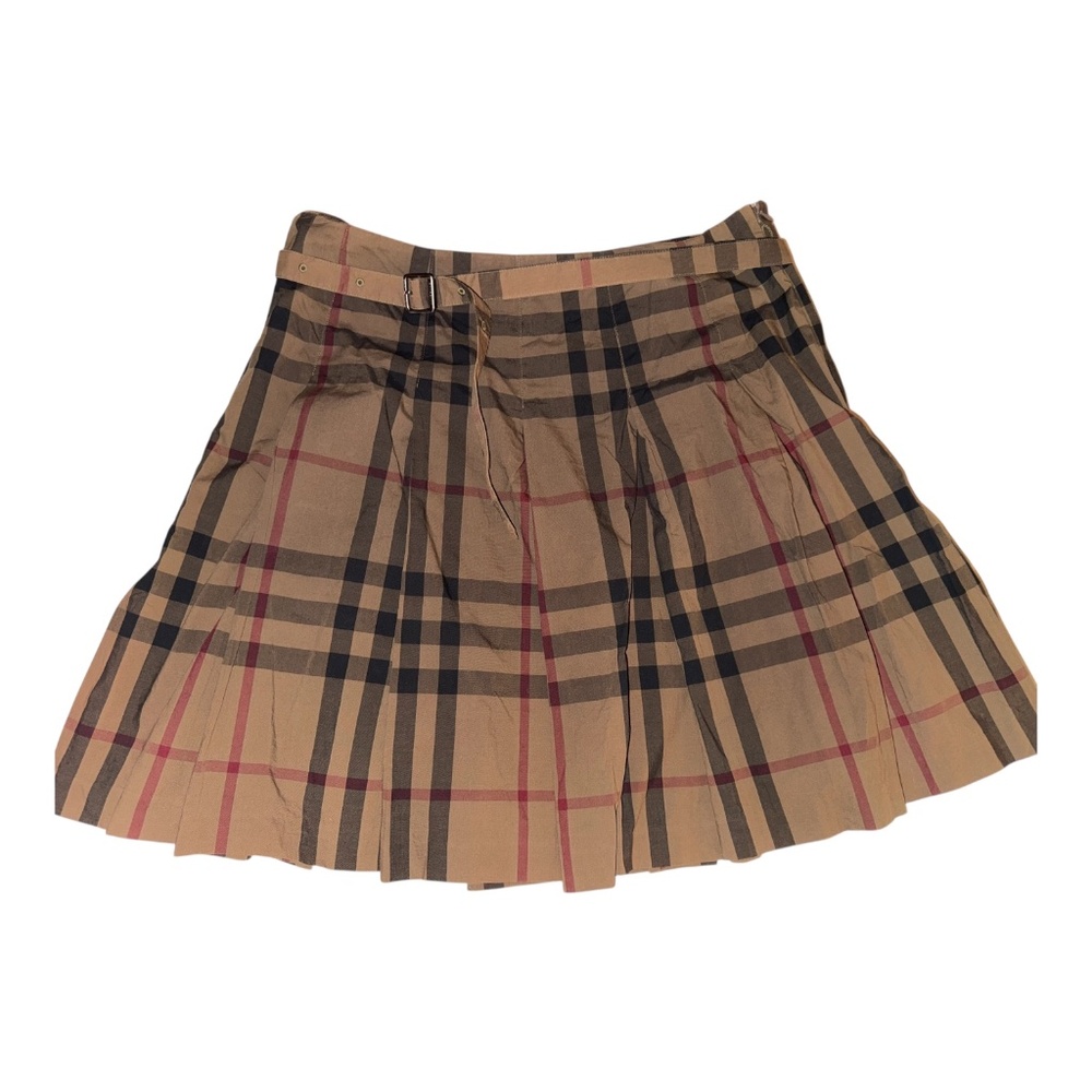 Burberry Pleated Plaid Skirt 12 - Picture 2 of 6